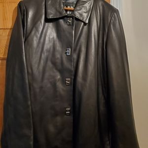 NWT black leather jacket